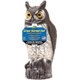 Dalen 16" Brown Great Horned Owl Scarecrow Garden Statue