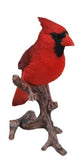 8.25" Red Polyresin Tabby Cardinal on Branch Statue