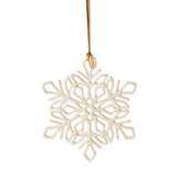 Lenox Snowflake Ornaments, Set of 12, Made of Porcelain, Christmas Decoration Gifts