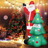 8 Ft Christmas Inflatable Santa Claus with Tree