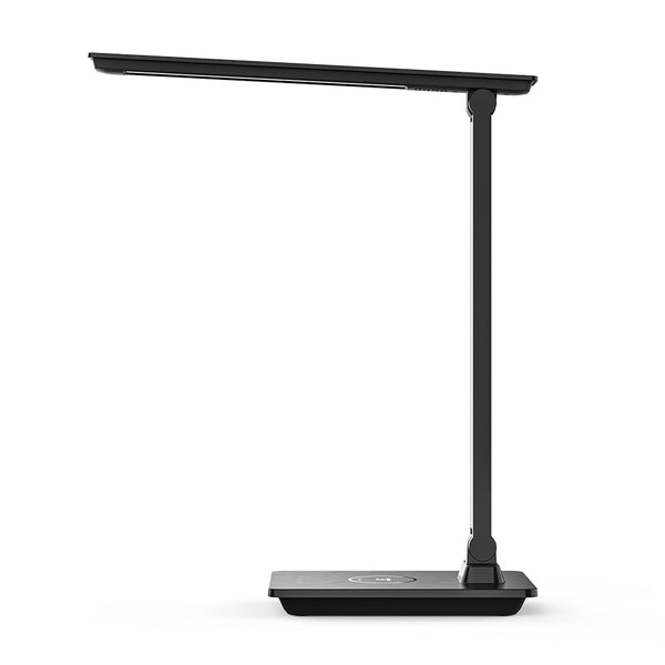 TaoTronics LED Desk Lamp with Qi Enabled Wireless Fast Charger Black Homesmartcamera