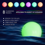 FANL Pool Toys Light Up Pool Beach Game Balls, 4 Pack 8 Light Modes Pool Activities Decorations