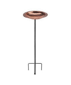 Good Directions Pure Copper Standing Bird Bath, 40" H