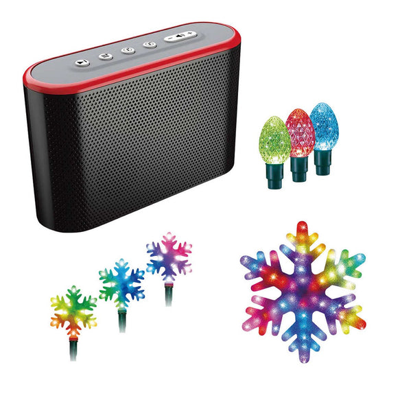 Lumations Holiday Symphony of Lights, 4 in 1 Collection Musical Light Show