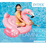 Intex Inflatable Flamingo Ride On Pool Float, 56" x 54" x 38"