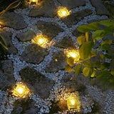 Solar Brick Lights Solar Ice Cube Light Brick Rock Lamp Frosted Glass Landscape Led Lights