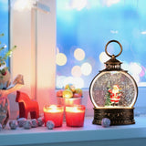 Holiday Lantern Globe with LED Lights, Lantern Water Globe Glittering
