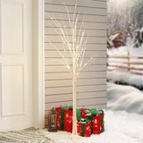 70" H Pre-Lit LED Birch Tree, 96 Warm LED Bulbs