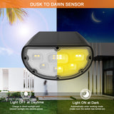 JESLED Solar Landscape Lights Outdoor 14 LED Spotlight, Warm White, 4-Pack