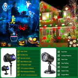 Outdoor Christmas Projector Light with Water Wave and Remote Control,12 slides 72 patterns