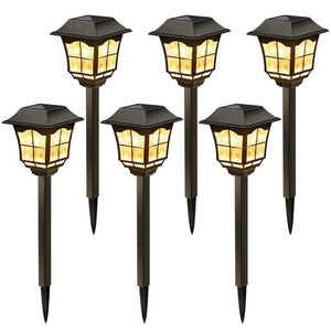 Maggift Solar Pathway Lights, 6 Pack