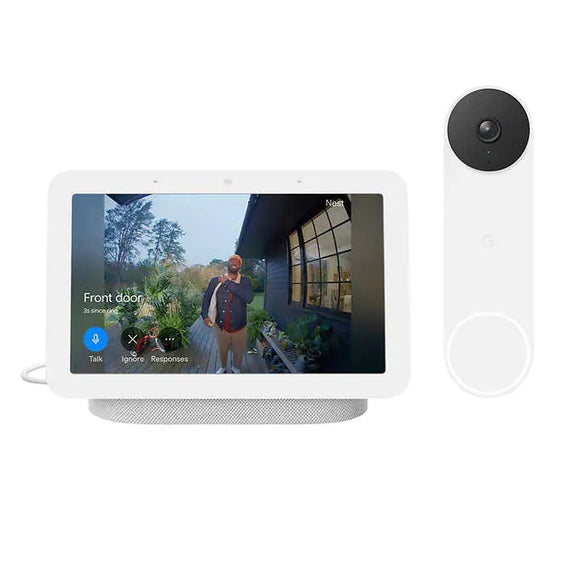 Google Nest Wireless Video Doorbell and Nest Hub (2nd gen)