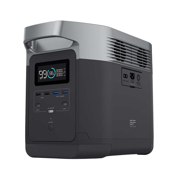 EcoFlow Delta Power Station, Six 1800W AC Outlets & 1260Wh Capacity
