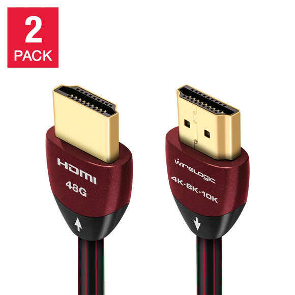 WireLogic 8 Feet UltraSpeed HDMI 2.1 Certified Cable, 2-pack