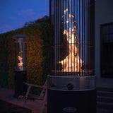 Fire Sense Spiral Flame Patio Heater, 40,000 BTU Stainless Steel Burners