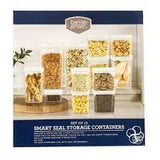 Berkley Jensen Smart Seal Storage Containers, 12pc Modular Organization