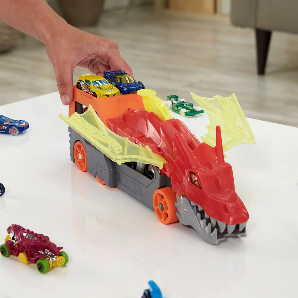 Hot Wheels City Battling Creature Transports with 20 Die-Cast Cars –  Homesmartcamera