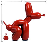 Balloon Dog Poo Statue Resin Animal Sculpture Home Decoration Resin Doggy Craft