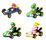 Hot Wheels Mario Kart Circuit Track Set, Yoshi Princess Peach Luigi Diecast