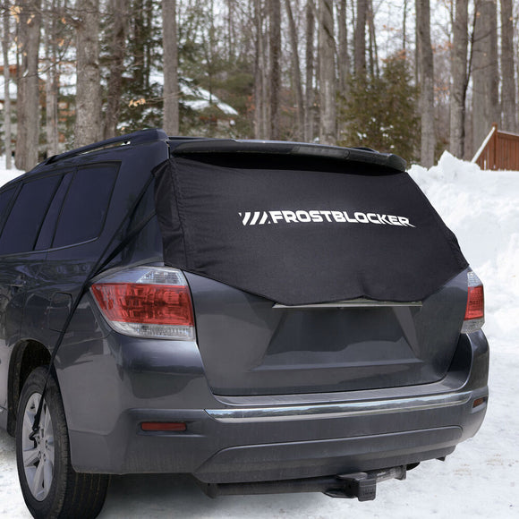 Delk Adjustable Rear Window Frostblocker for SUVs & Hatchbacks, Scratch Free