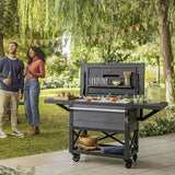 Keter Outdoor Rolling Patio Cooler and Insulated Beverage Cart