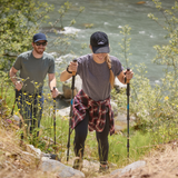 Cascade Mountain Tech Carbon Fiber Monopod Hiking Trekking Poles, 2 Pairs