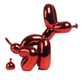 Balloon Dog Poo Statue Resin Animal Sculpture Home Decoration Resin Doggy Craft