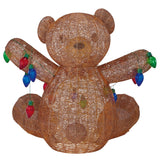 5’ Holiday Glitter Bear with Lights