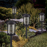 GTX Rechargeable AA No Wiring Solar LED Pathway Lights, 4-pack