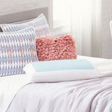 Comfort Revolution Blue Bubble Gel + Memory Foam Pillow