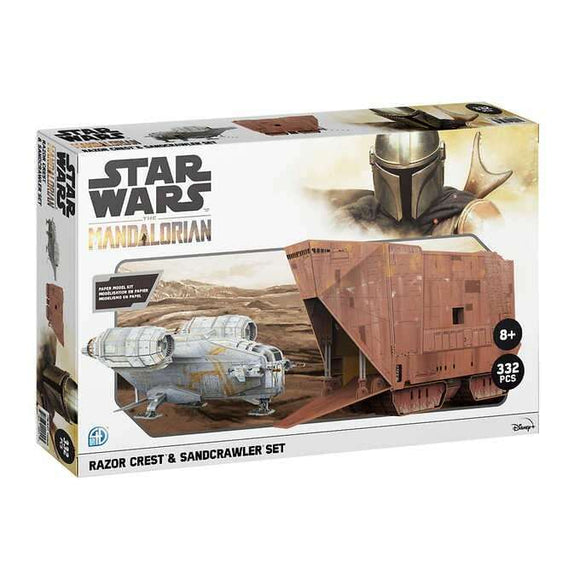Star Wars Razor Crest and Sandcrawler, 332 Pcs Mandalorian 3D Puzzle Twin Pack