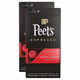 Peet's Coffee Nespresso Compatible Aluminum Capsules, 80-count
