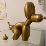 Balloon Dog Poo Statue Resin Animal Sculpture Home Decoration Resin Doggy Craft