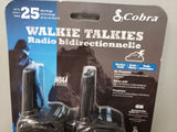 Cobra Two-Way Walkie Talkies, SH360BK 25 Mile Range Built-in Weather Radio
