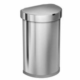 Simplehuman 45L Semi Round Sensor Can and 4.5L Step Can with Odorsorb