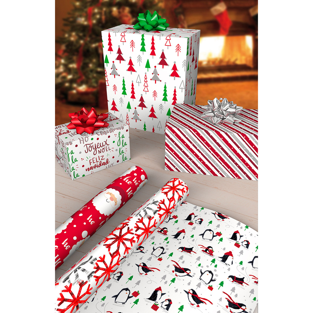 ✓Kirkland Premium Reversible Double Sided Foil Christmas Gift