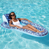 Aqua Luxury Recliner Pool Lounge with Headrest