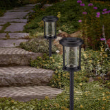 GTX Rechargeable AA No Wiring Solar LED Pathway Lights, 4-pack