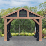 Yardistry Gazebo Pavilion Mosquito Mesh Kit, 14' x 12' Wood Pavilion