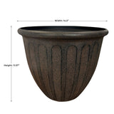 Varner Three 14.5" Resin Planter, 11.57” H x 14.5” D