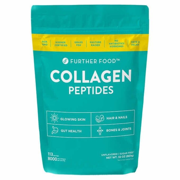 Further Food Grass-Fed Collagen Peptides Powder, Unflavored 32.0 oz 113 Servings
