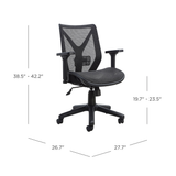Bayside Furnishings Aeromesh Computer Chair, Mesh Swivel/Tilt