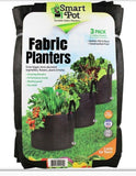 Virgin Geotextile Fabric Smart Pot 15 Gallon Fabric Planter, 3-pack 18" W x 18" L x 13.5" H