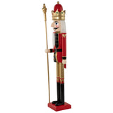 6' Gold Wood Christmas Nutcracker King Scepter