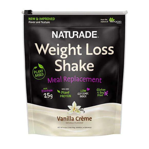 Naturade Plant-Based Weight Loss High Protein Shake, 41.5 oz Vanilla Creme