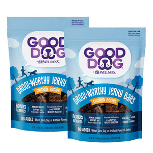 Good Dog by Wellness Drool-Worthy Jerky Bars Dog Treats, 30 oz Bag, 2-pack