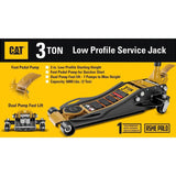 Cat Garage Floor Service Jack, 3 Ton Low Profile Jack