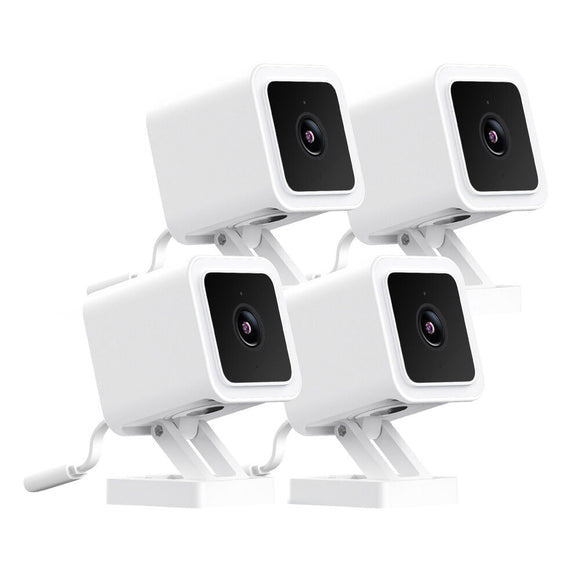 Wyze Cam V3 Security Cameras with Color Night Vision, 4-Pack Indoor/Outdoor