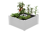 Vita Classic Keyhole Garden Bed with Composting Basket, 48" W X 48" D X 22" H