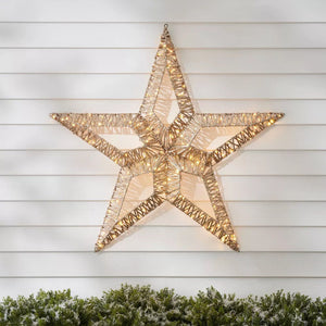 34" LED Lit Rope Star, Wondershop Dew Drop Garage Decor Star